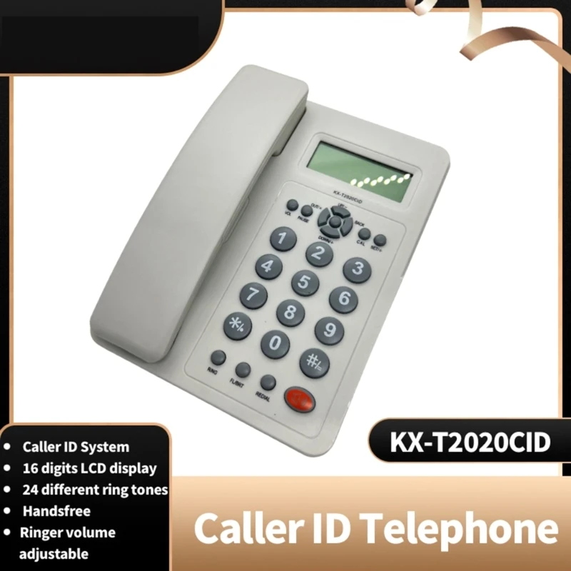 

Desk Corded Telephone with Display Adjustable Volume Speakerphone Calculator Dropship