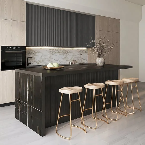 Luxury Island Solid Surface Plywood Storage Kitchen Unit Set Modern Corner Cabinet Wall Kitchen Cabinet Lift System