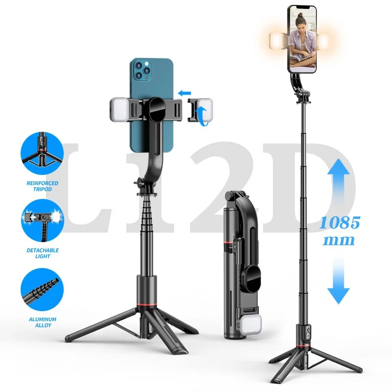 

Tripod Smartphone Mount Selfie Stick Pole Selfies Mobile Phone Holder Stand Cell With Fill Light Shutter Remote Control Bracket