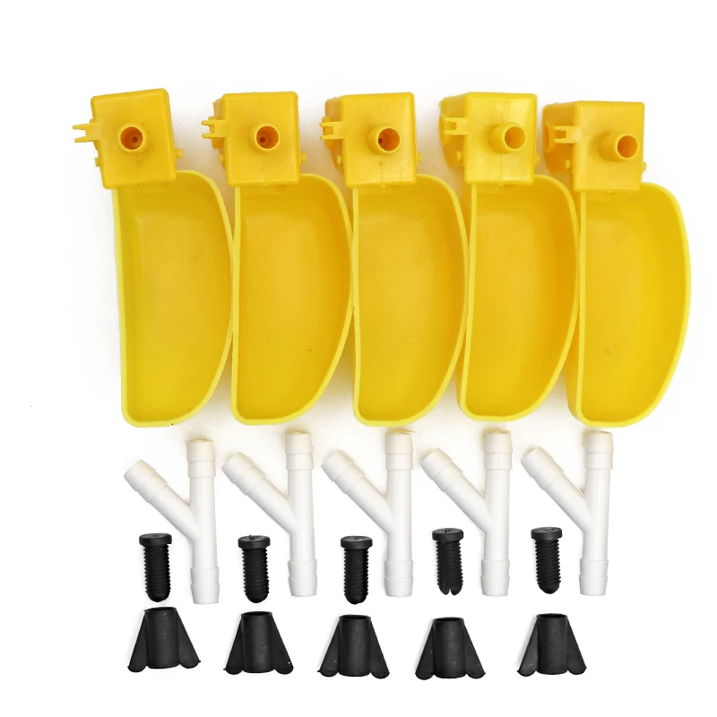 5/10/20pcs Automatic Bird Quail Food Drinker Dispenser Feeder Bird Cage Auto Water Bottle Poultry Drinking Cup Factory Sale poultry water dispenser poultry drinking cups poultry feeder poultry waterer
