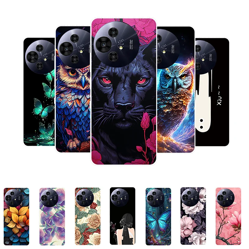 Leopard Panda Soft Silicone Phone Case - Durable Protective Back Cover