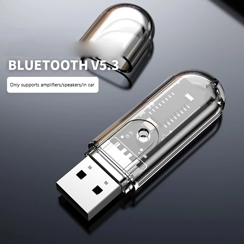 무선 스피커용 USB 블루투스 어댑터, 오디오 마우스, 블루투스 동글, 블루투스 리시버, 5.3