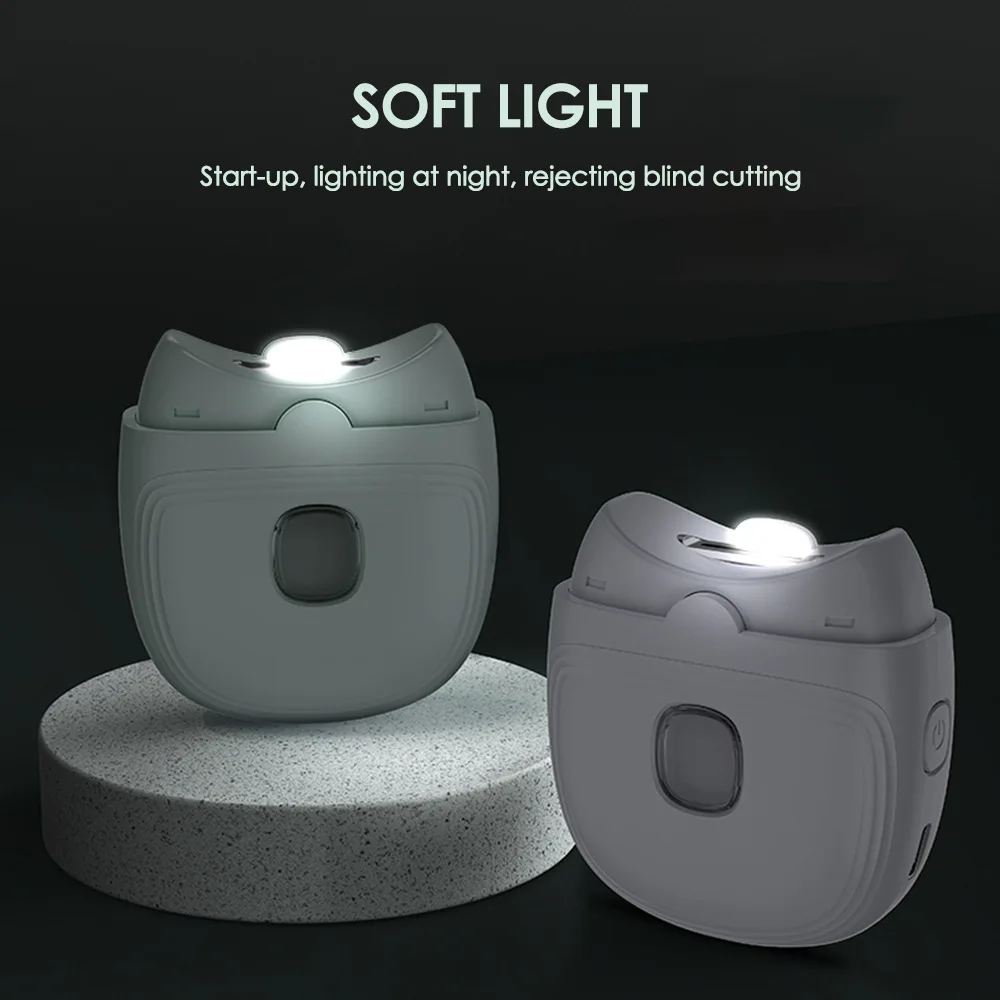 Professional Electric Nail Clipper Automatic Nail Trimmer with LED Light-for Adults & Kids Care Tool