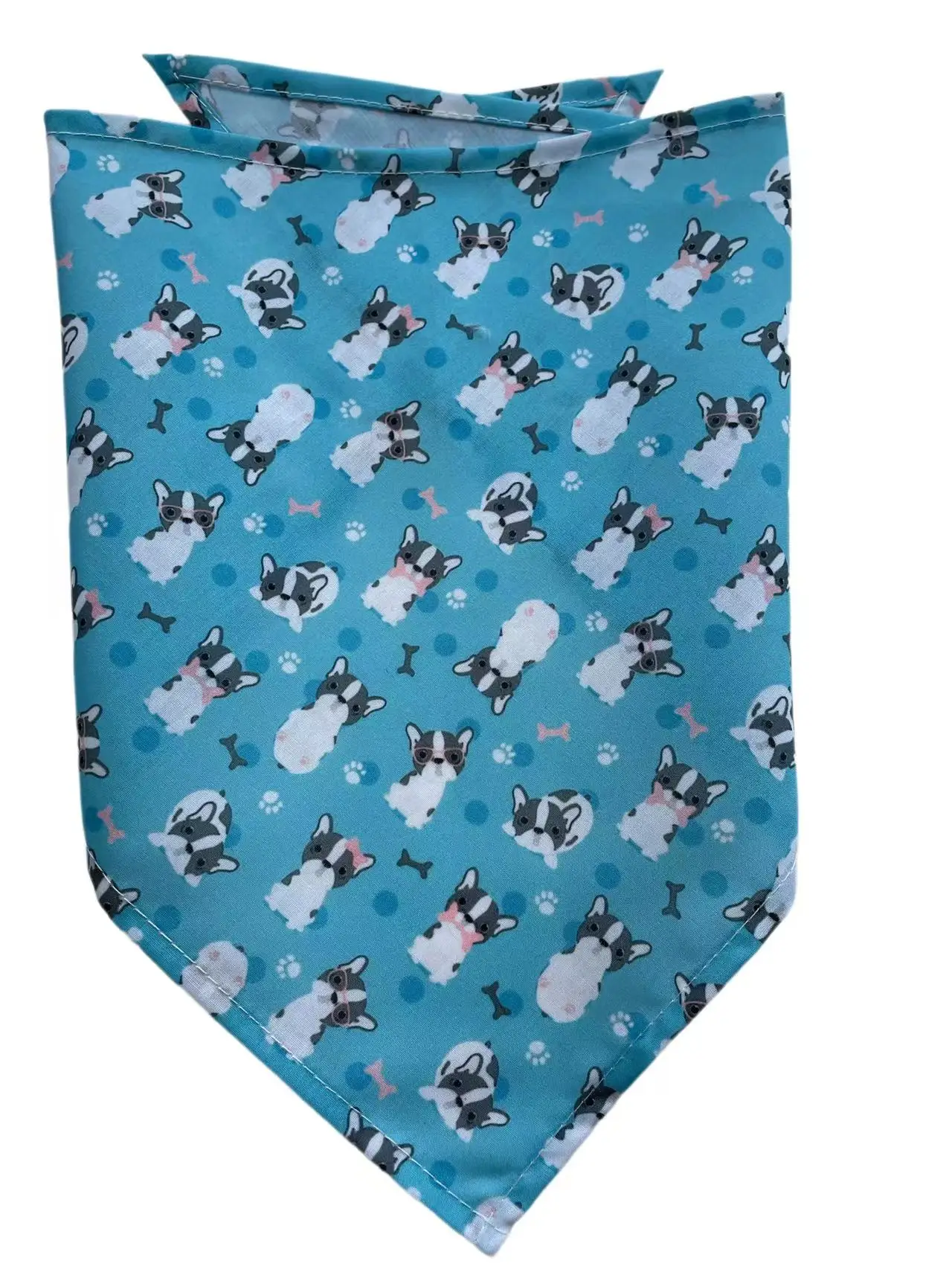 60pc/lot Cartoon Dog Printing Puppy Cat Dog Bandanas Scarf Tie Handkercheif  Pet Accessories Grooming Products  CH21 4