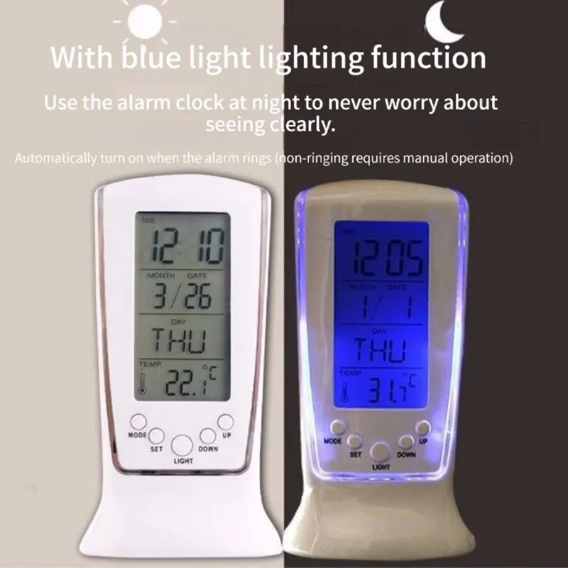 Mini Alarm Clock Led Luminous Music