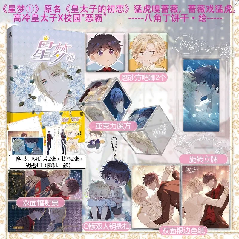 

New Star Dream Original Manga Book Volume 1 The Royal Prince's First Love Youth Campus Romance Chinese BL Comic Book