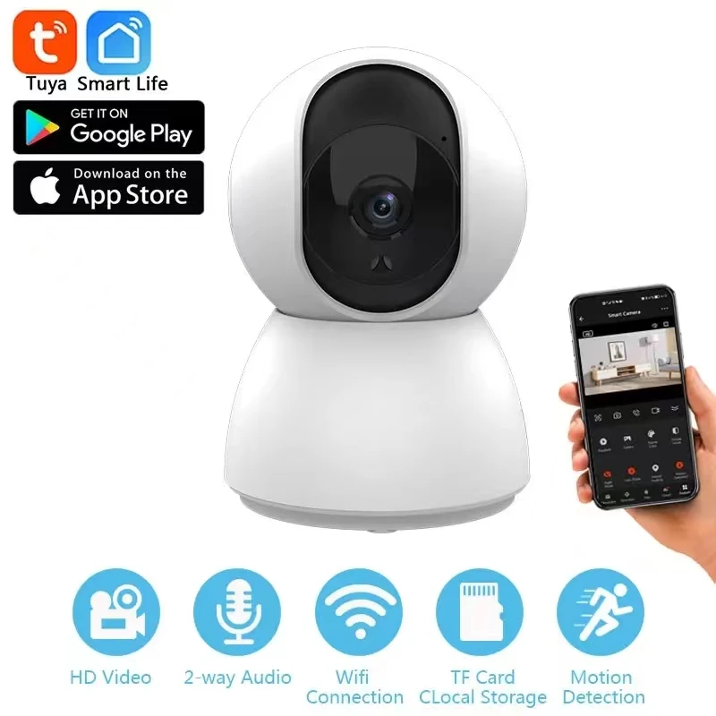 Tuya PTZ WiFi Surveillance Video Camera Smart Home Automatic Tracking