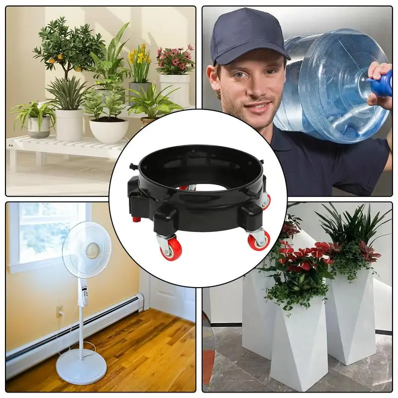 Bucket Dolly With Wheels Bucket Cart Accessories Car Wash With Wheels Multifunctional Holder Car Wash