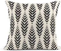 Tribal and Boho Bohemian Black Ethnic Herringbone for Ideas Decor Linen Pillow Cases Home Decorative Square Cushion cases 2