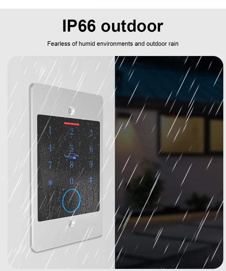 WiFi Tuya Smart Door Lock Keyboard RFID Access Controller Waterproof Metal Keypa