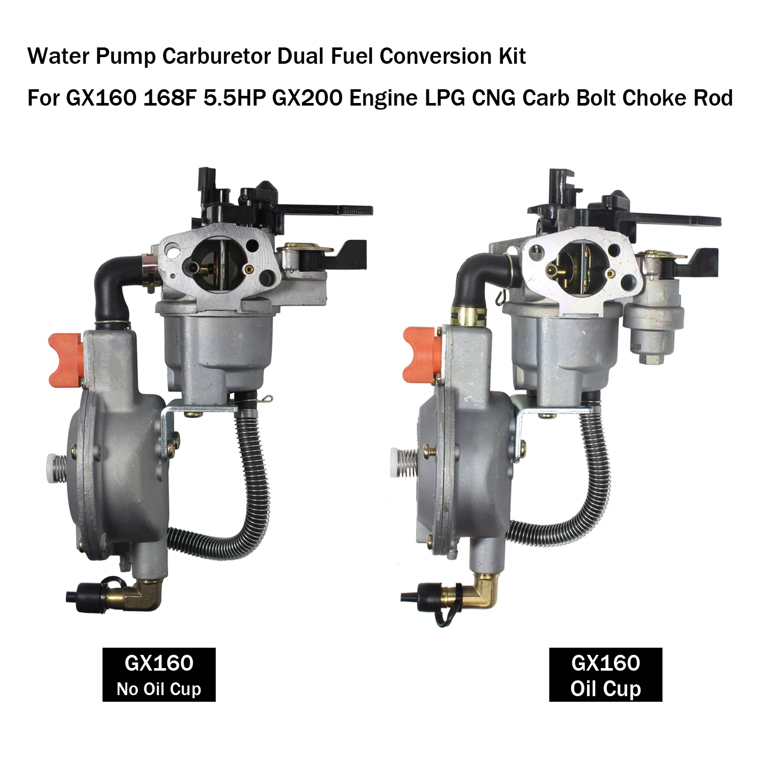 LPG&CNG CARBURETOR THREE WAY CONVERSION KIT FOR GX160 GX200 ENGINE PETROL & LIQUEFIELD,Dual Fuel
