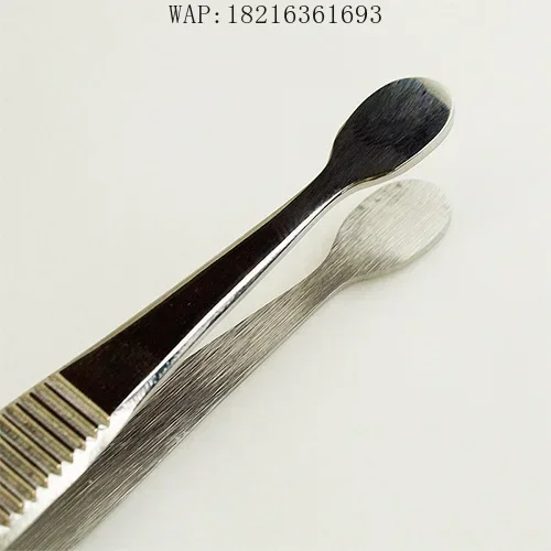 미니 플랫 핀셋 스테인레스 스틸 번트 유리 클램프 유리 모델링 조명 보조 도구