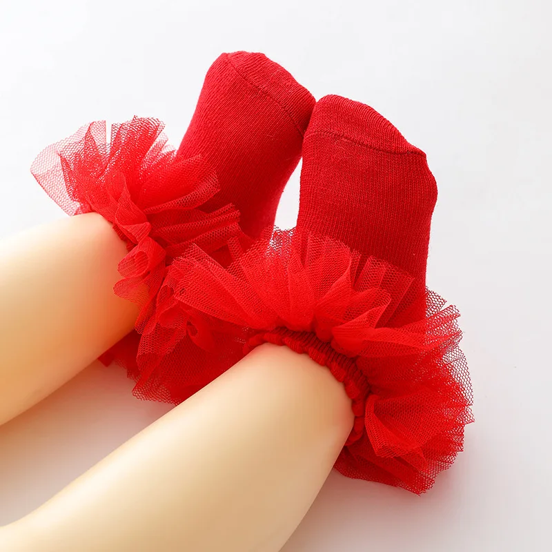 0-1Y Newborn Infant Toddler Baby Socks Girls Kids Princess Bowknot Lace Floral Short Socks Cotton Ruffle Frilly Trim Ankle cotton socks kids socks baby socks girls socks