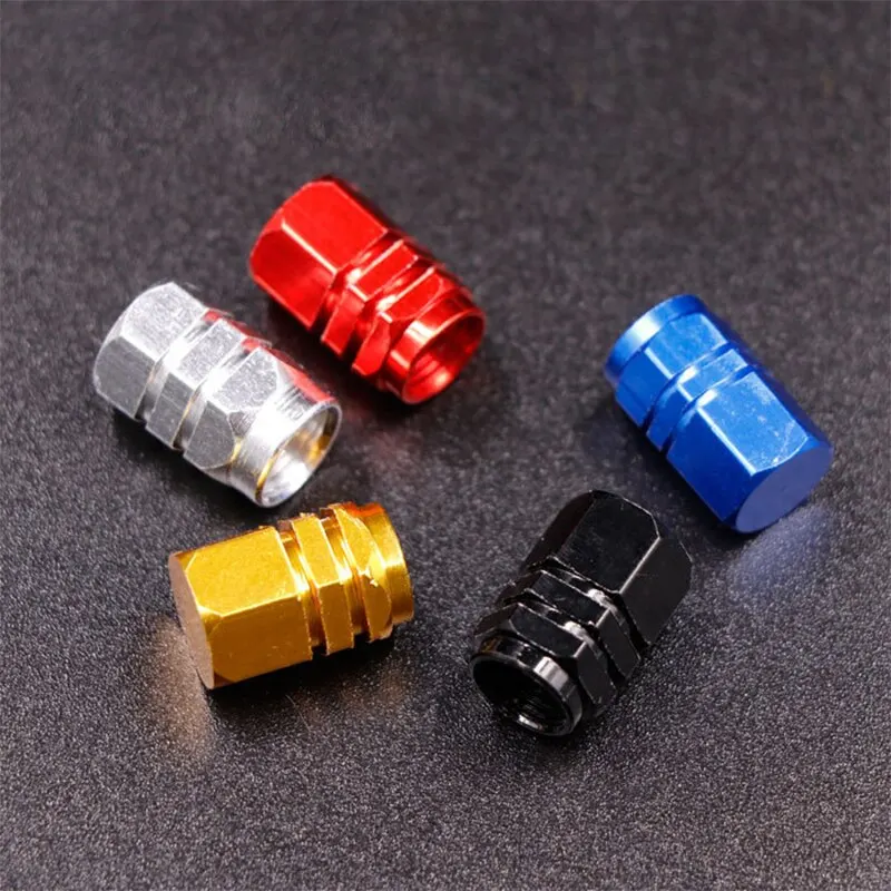 4Pcs Car Tire Valve Cover Aluminum Alloy Car Wheel Tire Valve Caps For Automobiles Trucks