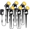 3000K Outdoor Spotlight Garden Landscape Decoration EU/US Plug Floodlight Waterproof Pathway Yard Lawn Lamp 110V 220V Lighti 1