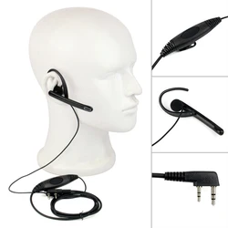 2 Pin Ear Bar Earpiece Mic PTT Headset For PUXING Linton QUANSHENG For BAOFENG Radios UV-5R 777 888s WOUXUN HYT PUXING