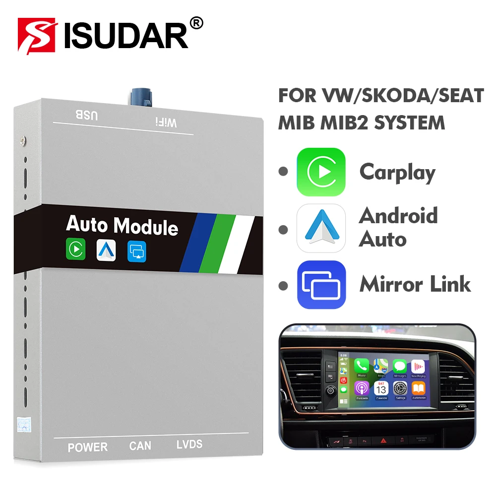 ISUDAR For Apple Carplay Wireless Module Video Android Auto For 