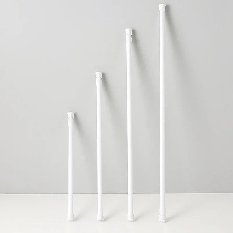 Multi Purpose Caricato A Molla Estensibile Bastoni Telescopico Net Voile Tension Curtain Rail Pole Aste Regolabili Palo Della Tenda