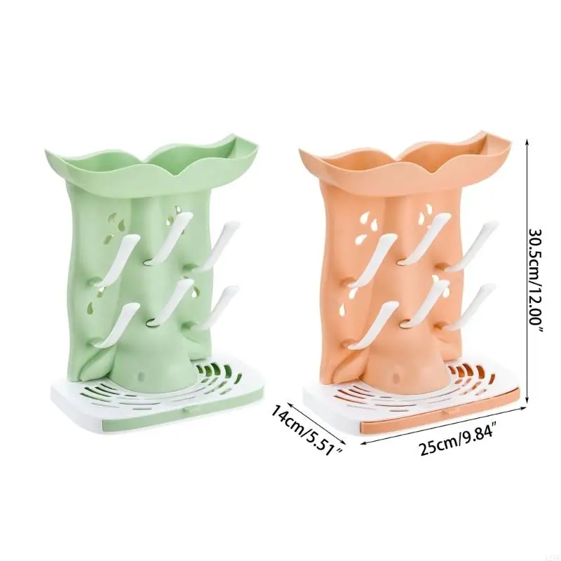 Baby Bottle Drying Rack Space Saving Baby Bottle Rack for Countertop Organize 425F