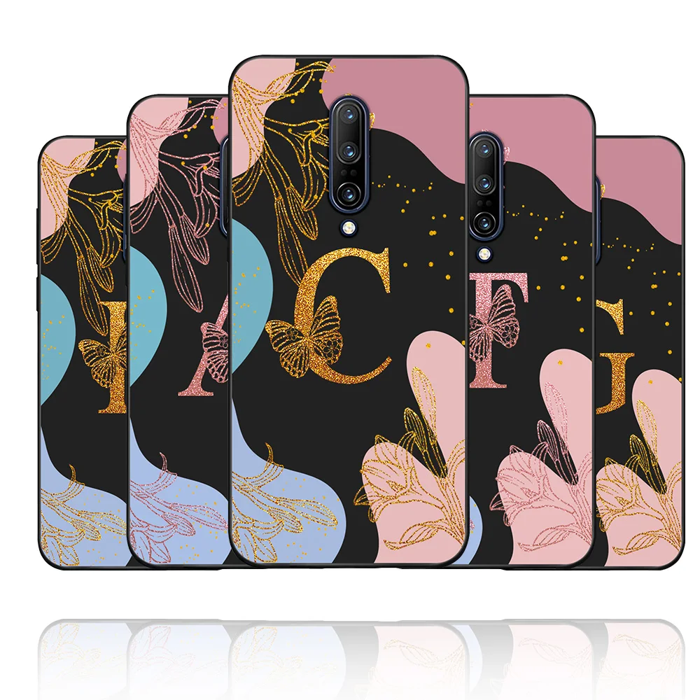Per Oneplus 7 Pro Custodia Per Oneplus 7T Pro Soft Silicone Tpu Fashion Letters Cover Coque Per One Plus 7 Oneplus 7T Bumper Fundas