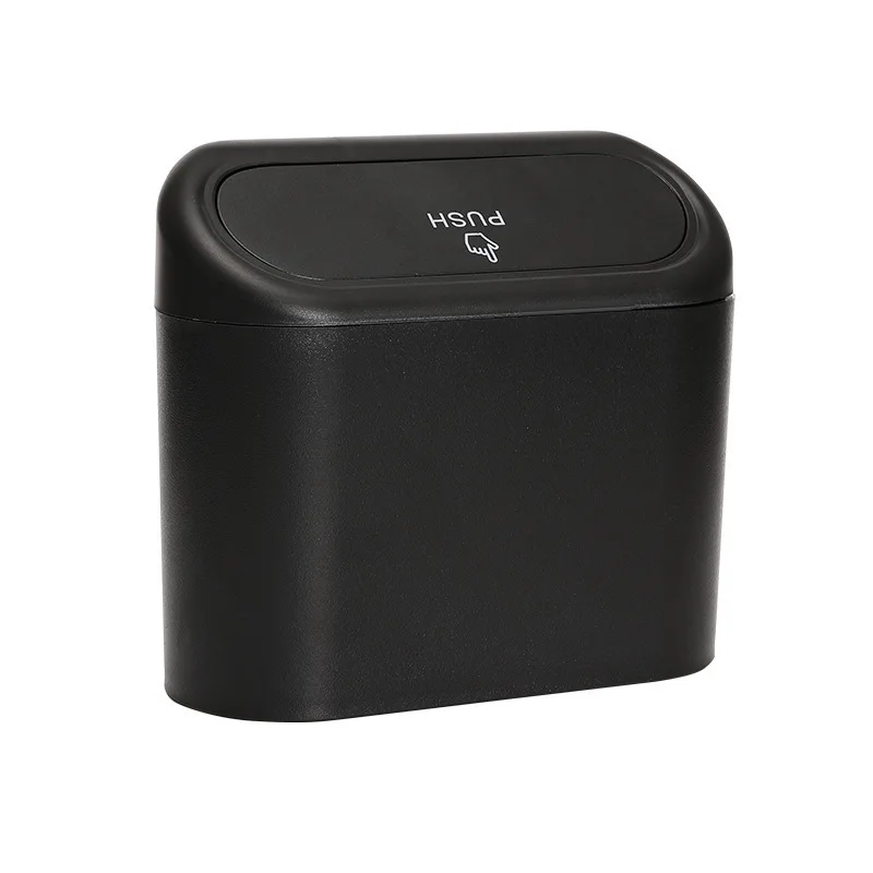 Car Trash Can Car Storage Bag Car Trash Bag Car Door Side Hanging Storage Bucket with Cover Mini Multi-functional Seat Back Box