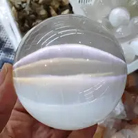 Natural White Selenite Sphere Crystal Healing Gypsum Ball Mineral Ornaments Raw Stone Crafts Home Decor 1