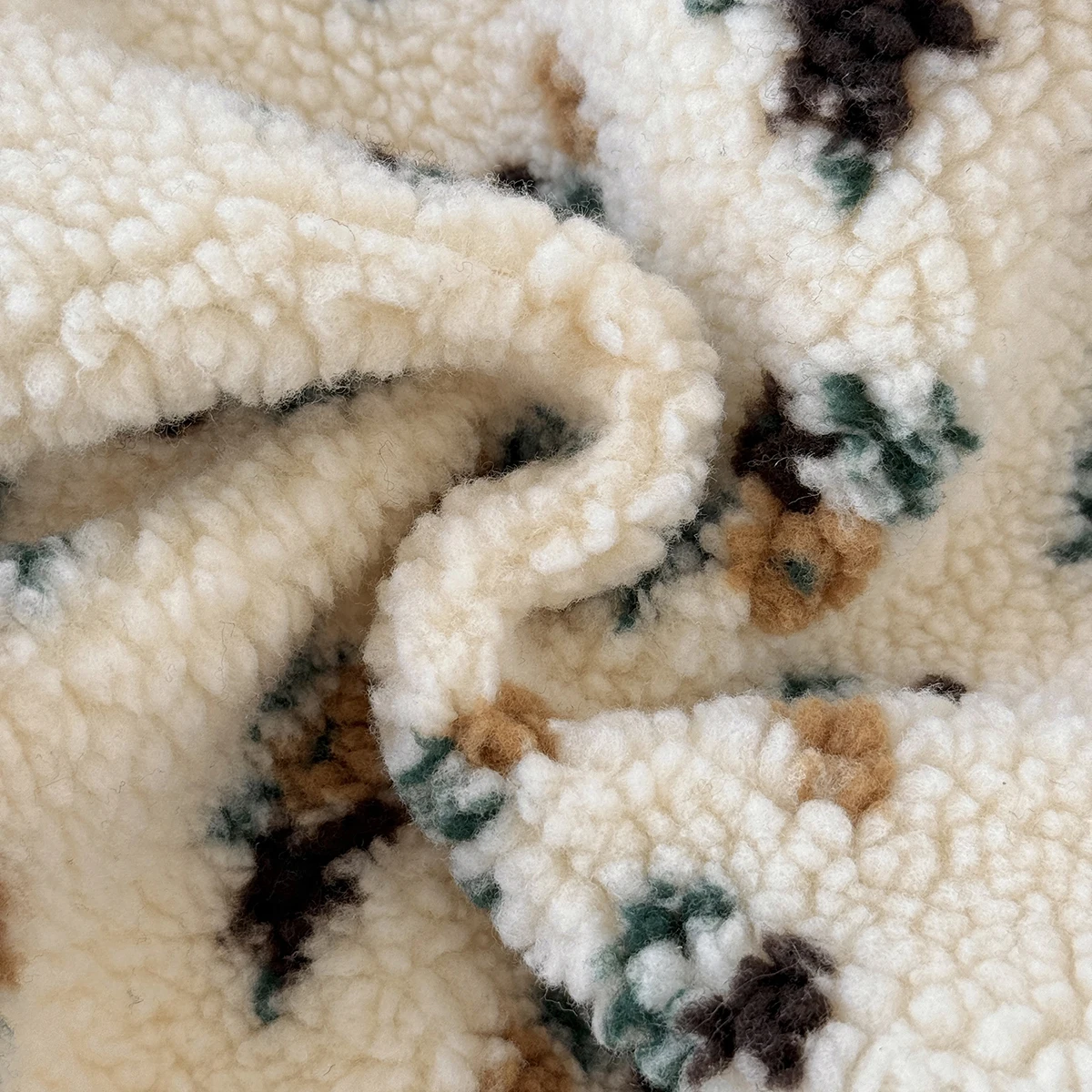Kinder Plüsch Mantel Herbst Winter Nette Blume Gedruckt Tasten Oansatz Mädchen Mäntel Lose Bequeme Baby Kleidung – Detail 8