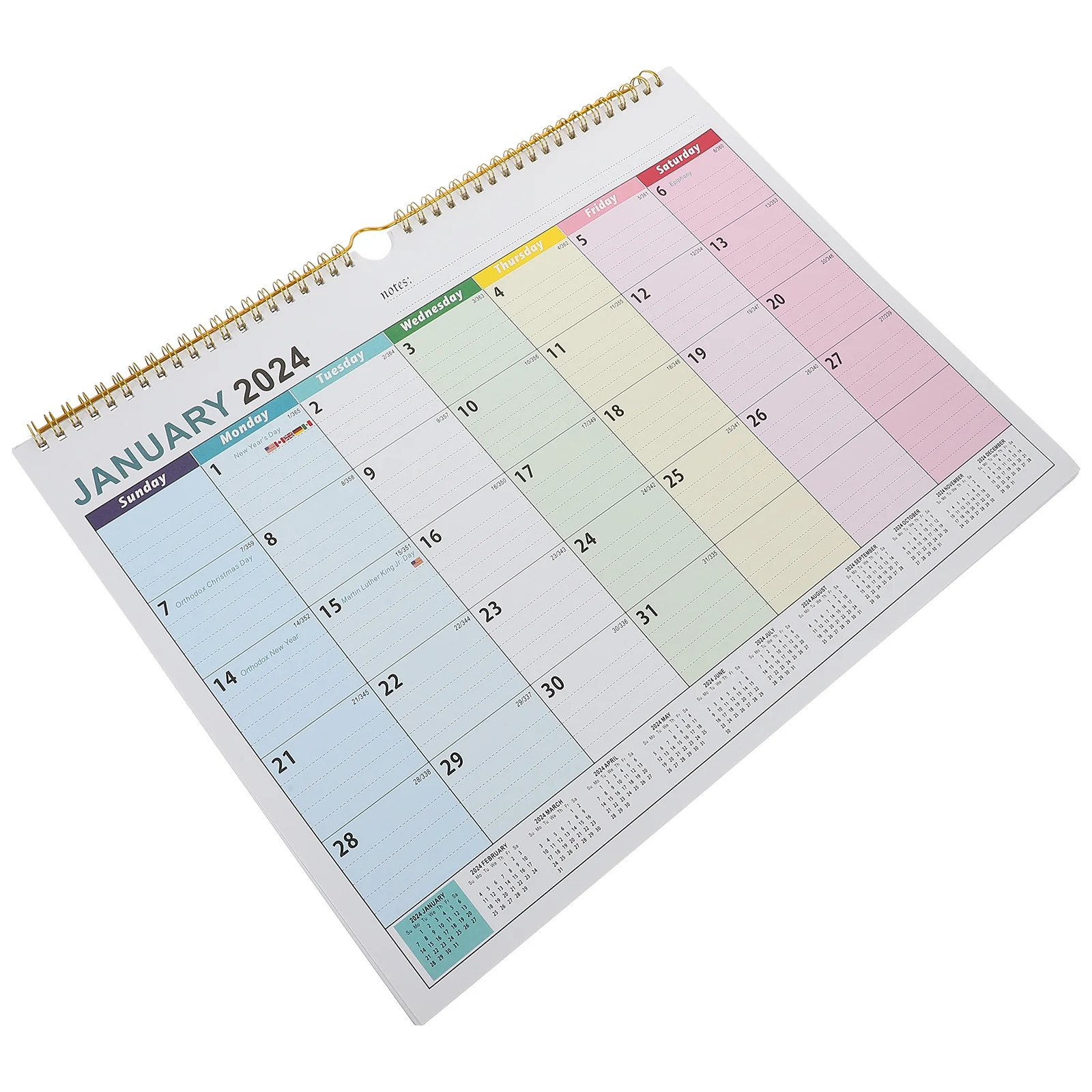 2024-2025 Wall Calendar Hanging Schedule From Jan. 2024- Jun. 2025 Table Planner New Year Home Office