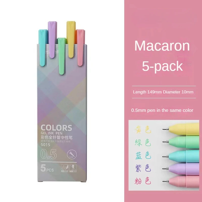 Gel Pens 30 Colors Hand Account Gel Pen Morandi Macaron Retro Color Gel Pen Ins Simple Student Only Japanese Style Notes Korean Stationer