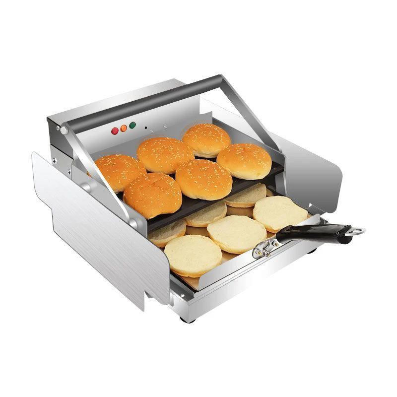 Burger Bread Maker Sandwich Electric 110V 220V Bread Hamburger Sandwich Toaster Commercial hamburger machine 3
