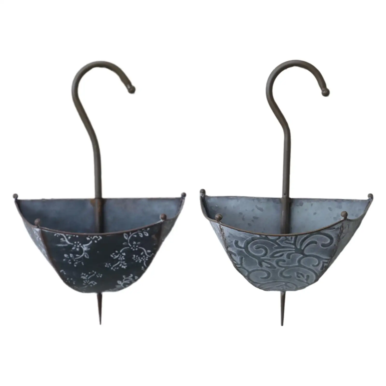 Iron Wall Planter Umbrella Shape Hanging Flowerpot Decorative Garden Decor for Balcony and Courtyard Walls Iron Wall Planter Umbrella Shape Hanging Flowerpot Decorative Garden Decor for Balcony and Courtyard Walls