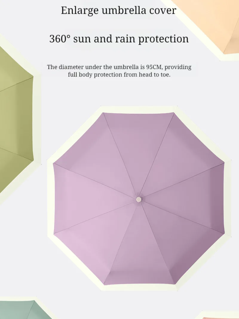 Men's and women's outdoor folding umbrellas (Folding umbrella portable waterproof folding umbrella)