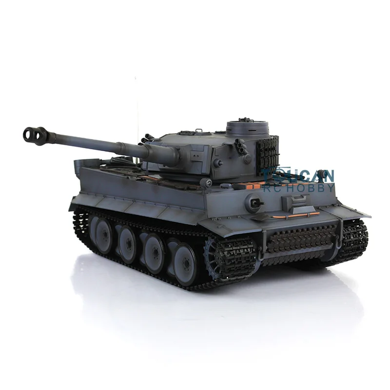 1/16 HENG LONG 7.0 FPV Tiger I RC Tank 3818 360 Turret Barrel Recoil RC Panzer Toys for Boys TH17256-SMT4 3