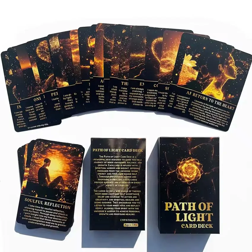 12x7 cm A-54 Card Keyword Path Of Light Deck Card Games No Manual 3