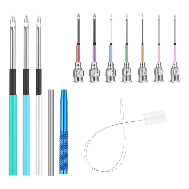 13 PCS Punch Needle Kit Embroidery Punch Needle Tool Needles With Handles Embroidery Kit For DIY Craft