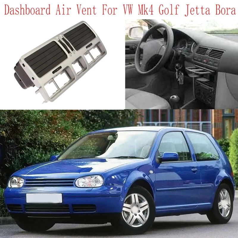 

Вентиляционная панель для VW Mk4 Golf Jetta Bora, центральный воздуховод для приборной панели автомобиля