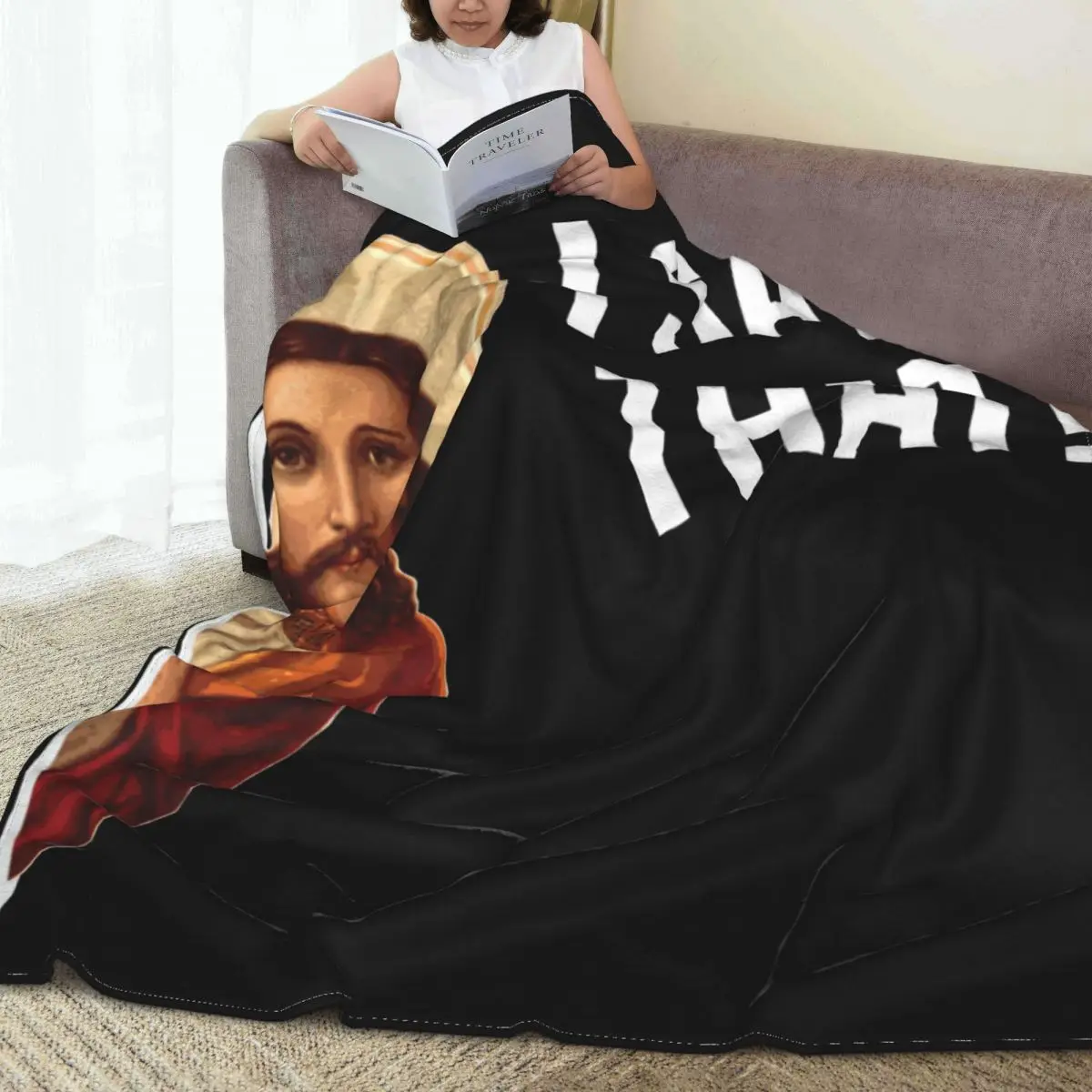 Jesus Meme ���� �ö��� ��� ���� ħ�� ����� 150*125 cm�� ���� ����ִ� ������ ��並 ���Ҵ�