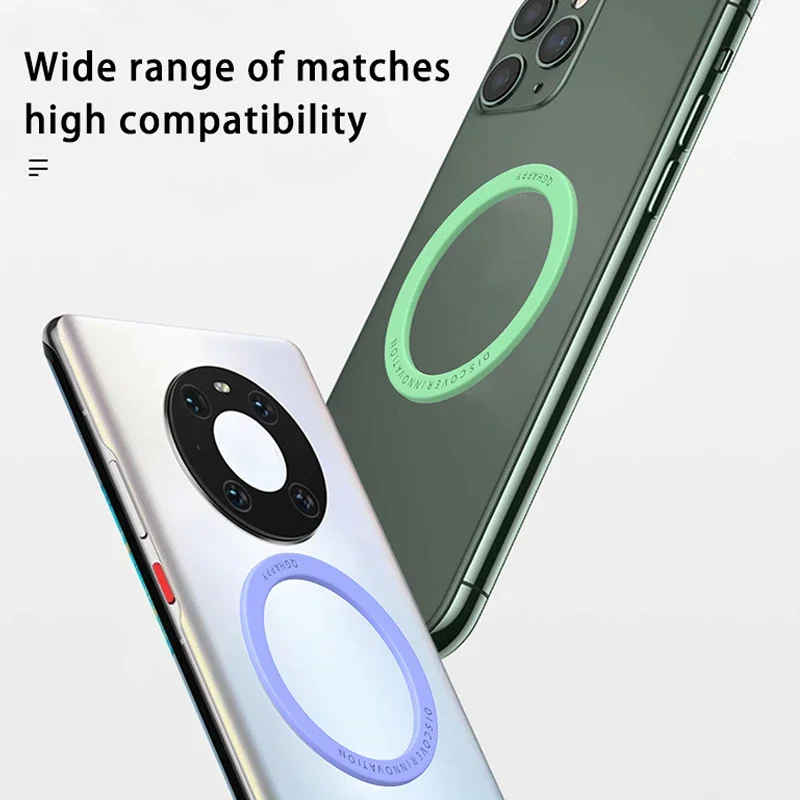 Magnetic Ring Sheet for Smartphone Cases - Universal Metal Plate for Enhanced Grip and Stability