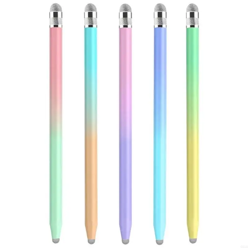 Double Head Capacitive Pen Gradients Color Styluses Pen for Adults Universal for Phone Tablet Touch Screens Sensitivity