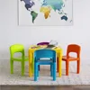 Kids Table and 4 Chair Set, Sturdy Toddler Activity Table for Playtime, Arts, Crafts, Reading - 5-Piece 2