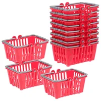 20 Pcs Girl Mini Shopping Basket Child Baskets Kids Grocery with Handles Storage Plastic for 1