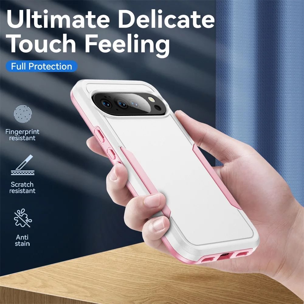 Premium Shockproof Dual Layer Armor Phone Case with Color Collision Design