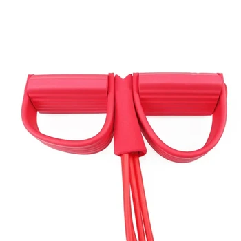 New Fitness Gum 4 Tube Resistance Bands Latex Pedal Exerciser Sit- Pull Rope Expander Elastic Bands Yoga equipment Pilates Worko 2