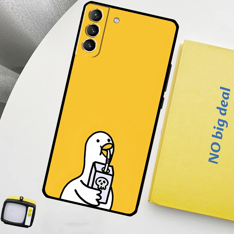 Cartoon Duck Knife Protective Phone Case