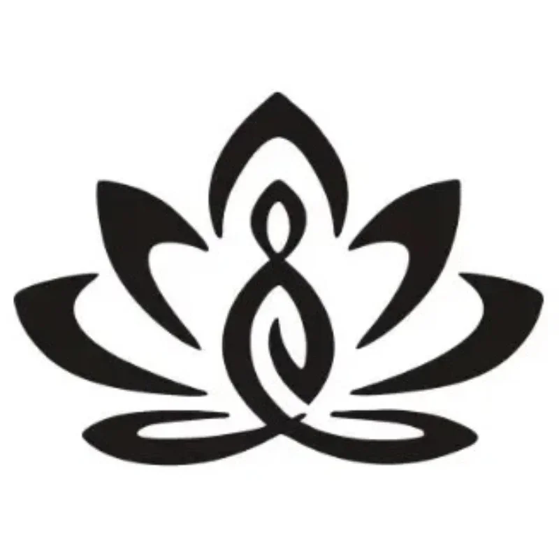 Lotus Buddha Decoration Sticker Self-Adhesive Glass Decorative Films Rainbow Laser Window Sticker for Home Decor