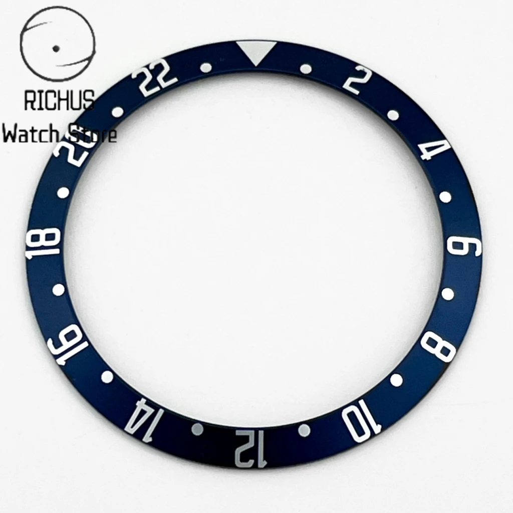 Premium High-Quality Aluminum Watch Bezel Insert – GMT Design, 39.5mm x 32.5mm