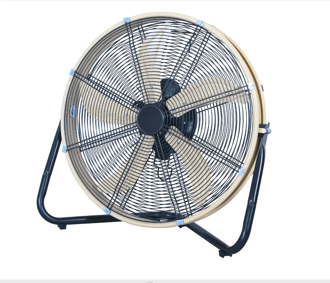 

20-inch High Velocity Drum Fan with Wall Mount, Black/Sandstorm, fan portable