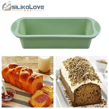  SILIKOLOVE 11Inch Rectangular Silicone Bread Pan Mold Loaf Toast Bread Pans  Long Square Baking Mold for Dishes 