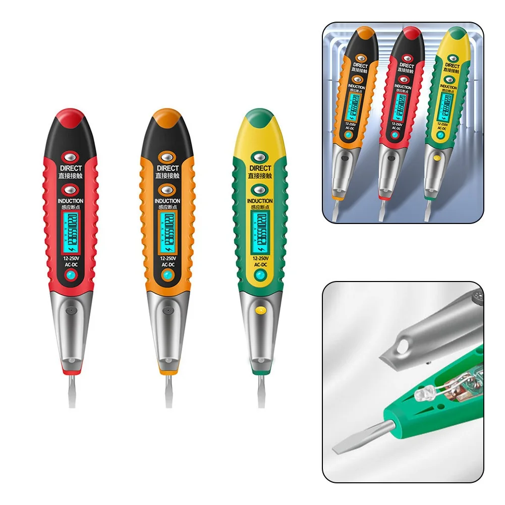 

Electric Pen Non Contact Digital Display Induction Test Pen Multifunctional Flashlight Lighting Screwdriver Electrician Tools