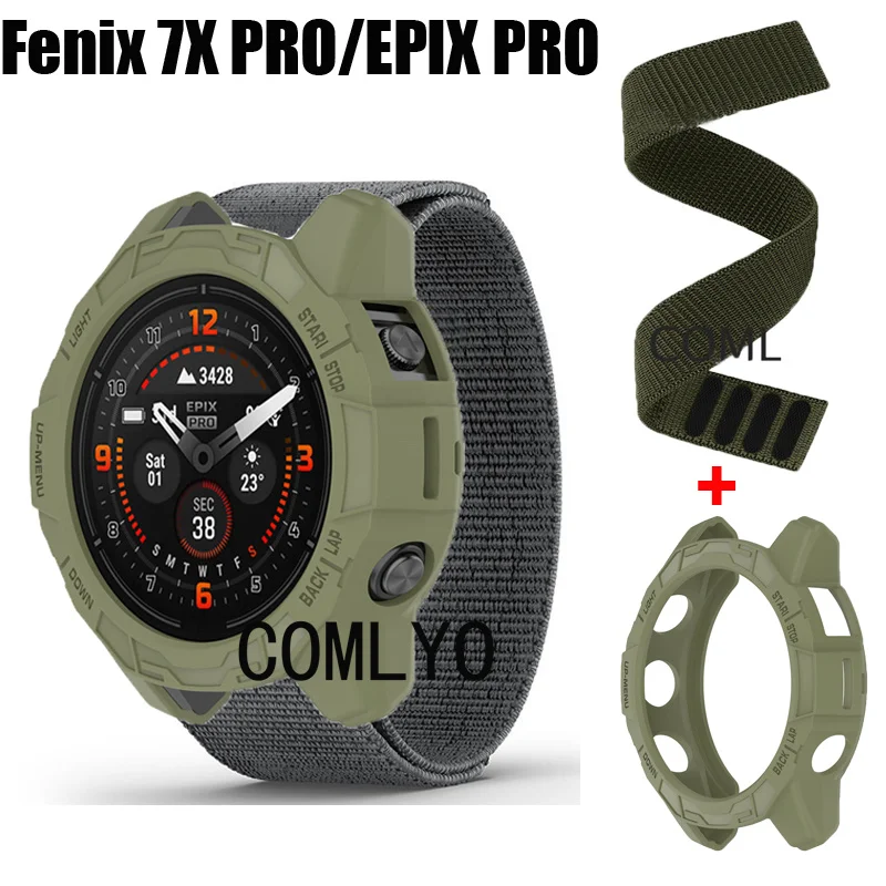

Чехол-бампер из ТПУ для Garmin Fenix 7x PRO 7 EPIX pro 51 мм 47 мм